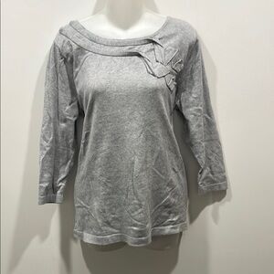 New York & Company Gray Women's Knit Top size XL